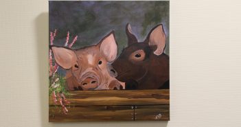 Expositie Sonja Wiekens in gemeentehuis van Leek
