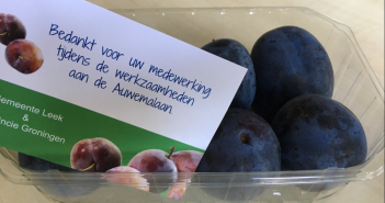 Pruimen voor inwoners omgeving Auwemalaan