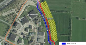 Tijdelijke verlegging van de rijstroken Midwolderweg/N372