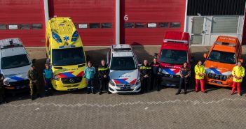 Vernieuwde striping op de voertuigen van de hulpverleningsdiensten