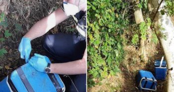 Politie Westerkwartier onderzoekt verdachte pakketjes in droge sloot