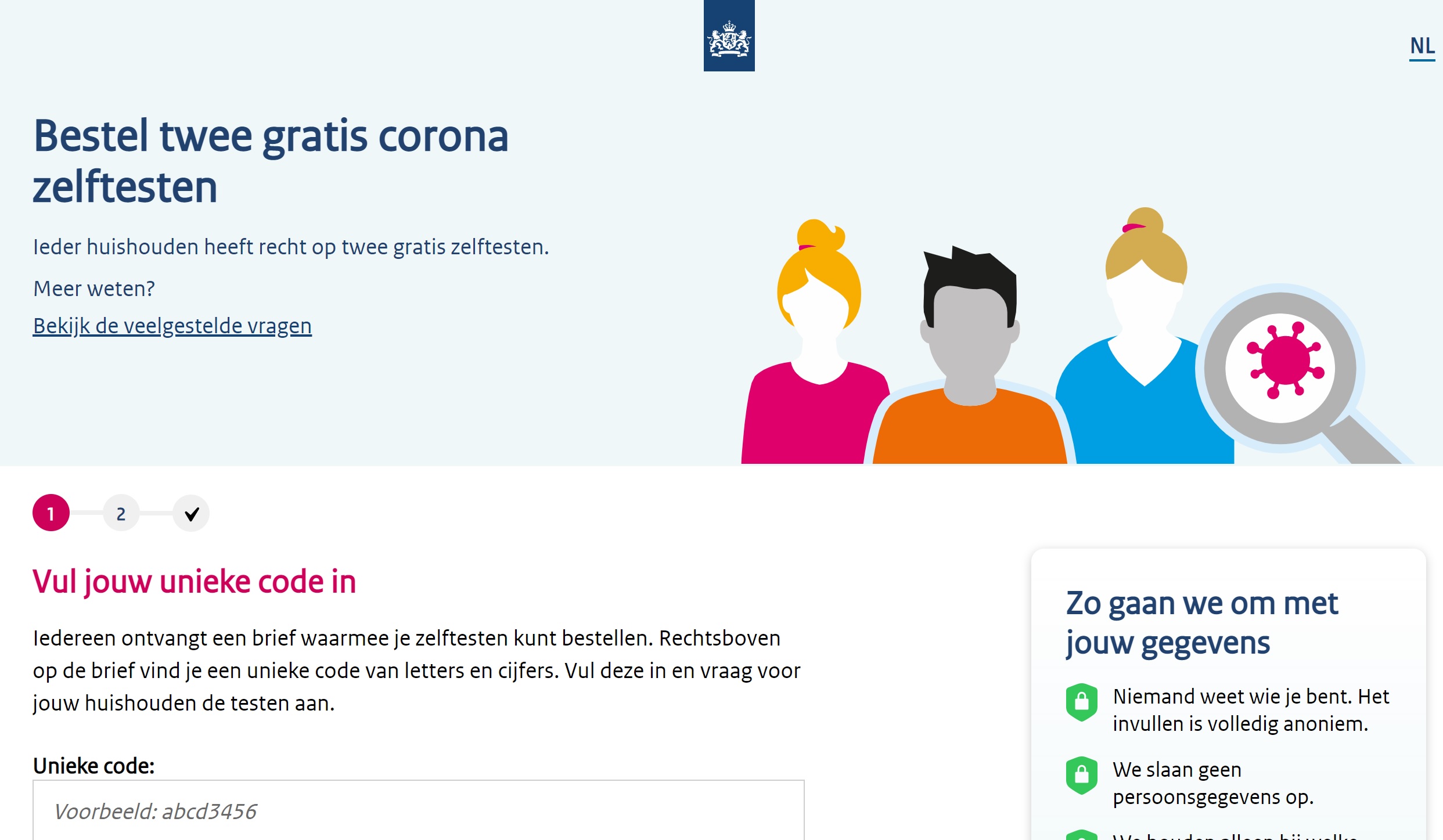 Gewoon doen Veroorloven Biscuit Vanaf 16 augustus 2 gratis coronatesten te bestellen voor alle huishoudens  in Nederland | InfoLeek
