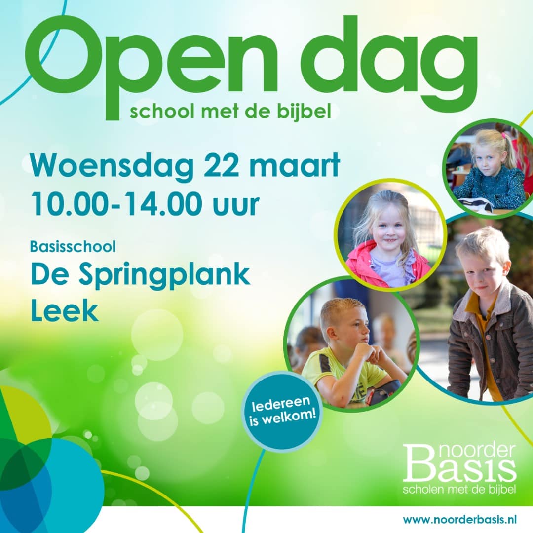 Woensdag 22 maart open dag bij De Springplank in Leek | InfoLeek