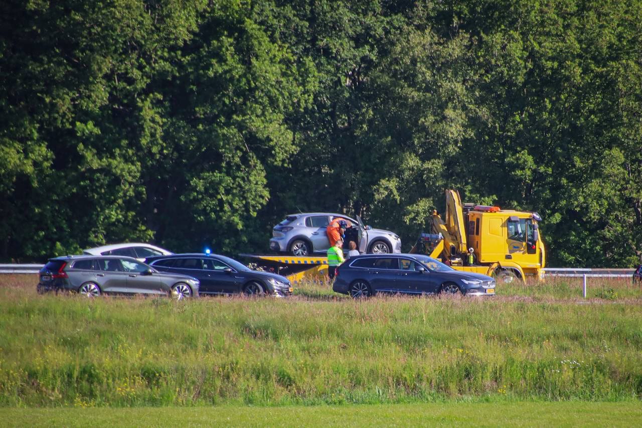 Ongeluk op A7 bij Niebert zorgt voor verkeershinder