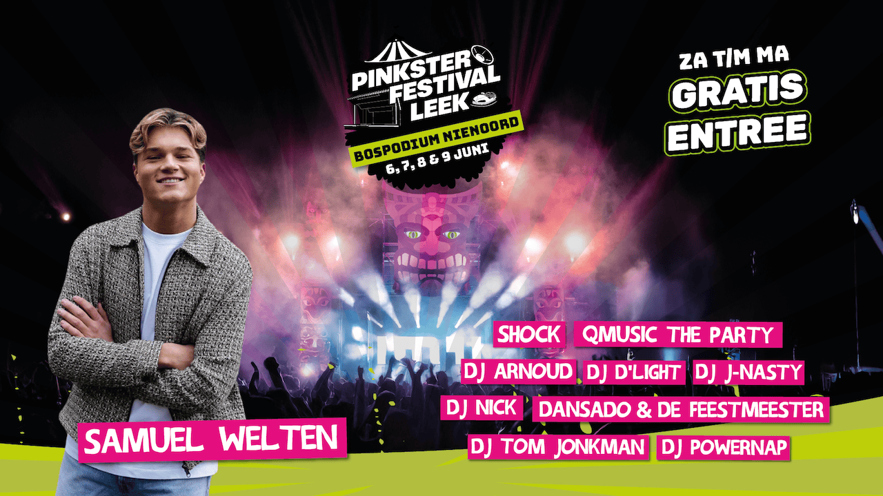 Samuel Welten van de hit ‘Echte liefde is te koop’ zondag 8 juni in het bos tijdens het Pinksterweek