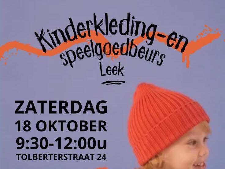 Kinderkleding- en speelgoedbeurs in Centrumkerk Leek