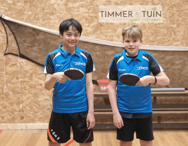 Chris Mulder en Daniël Gombert van Tafeltennisvereniging Talero geselecteerd voor regiotraining