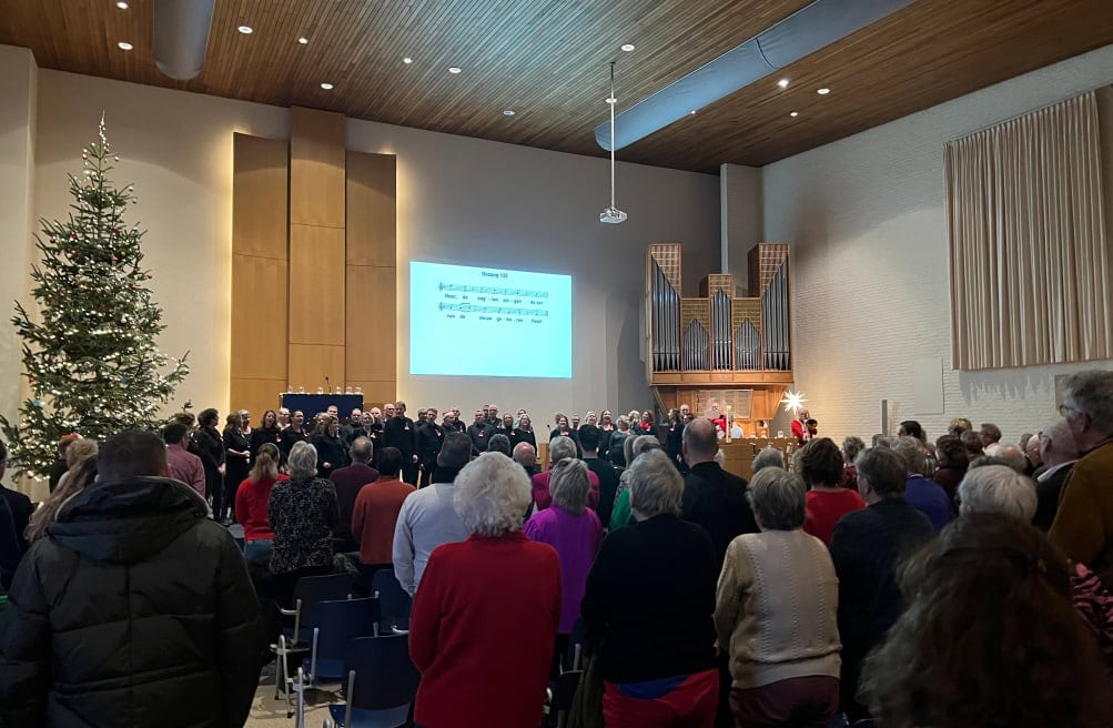 Kerst Sing-in bij PGLO-De Hoeksteen in Leek op 14 december 2025