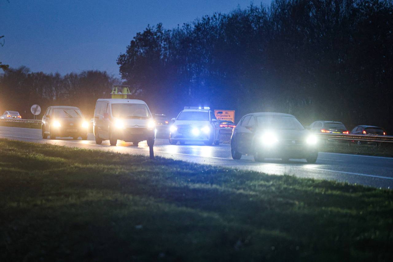 Forse verkeershinder na ongeval op A7 bij Frieschepalen richting Leek