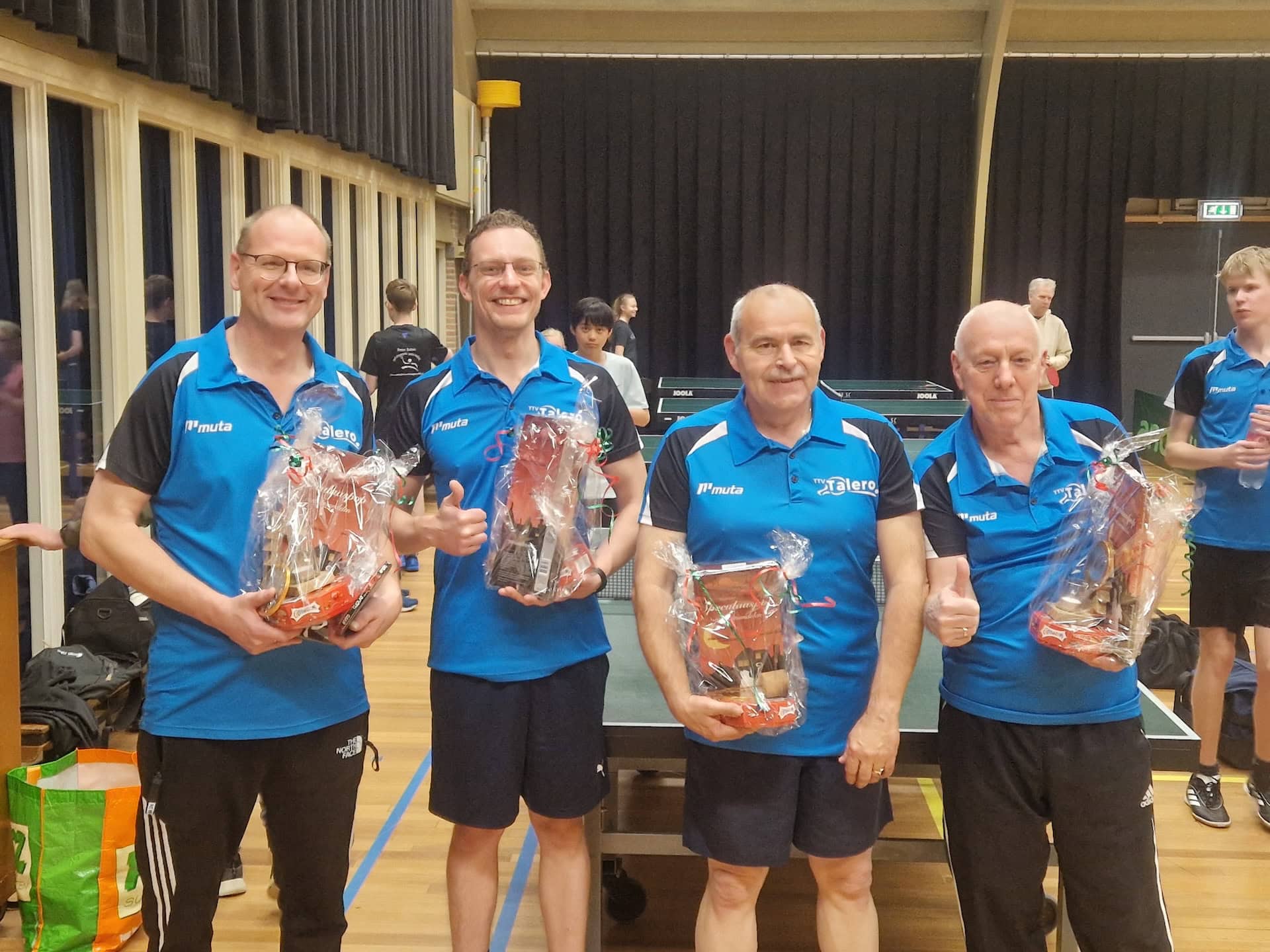 Team 2 TTV Talero gehuldigd voor titel in 3e klasse