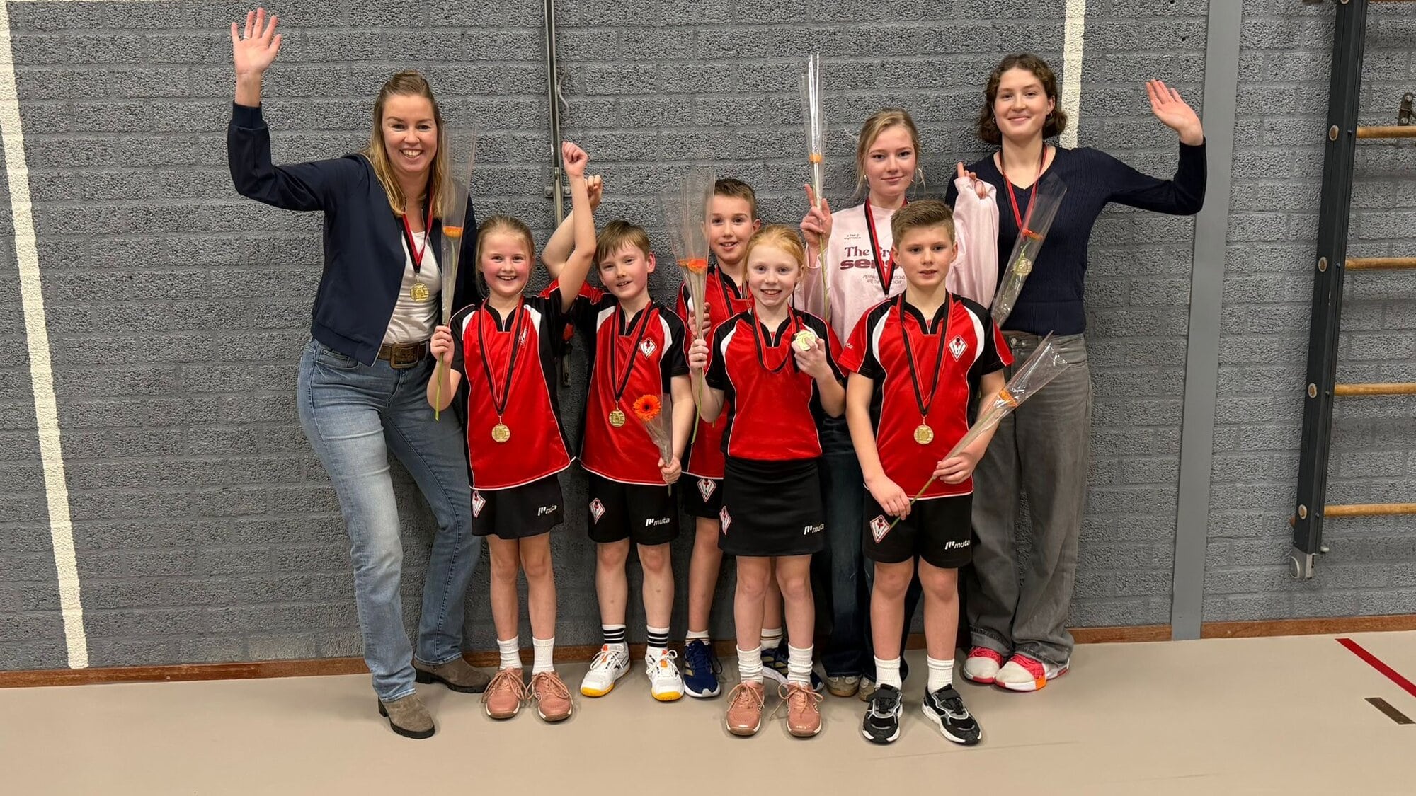 Nieuw team van korfbalvereniging Sparta J8 kampioen!