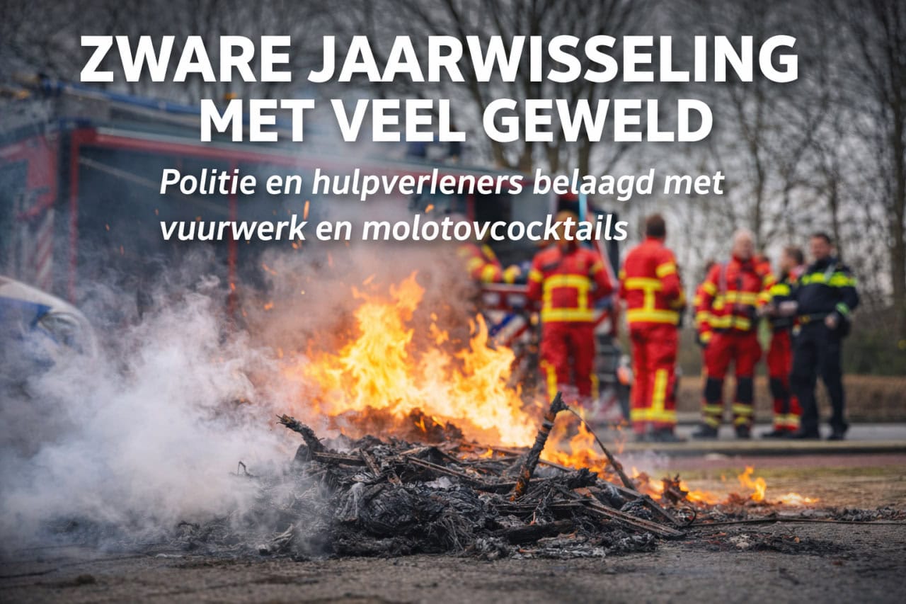 Uitzonderlijk zware nacht voor politie en hulpdiensten tijdens jaarwisseling: grote branden, dodelij