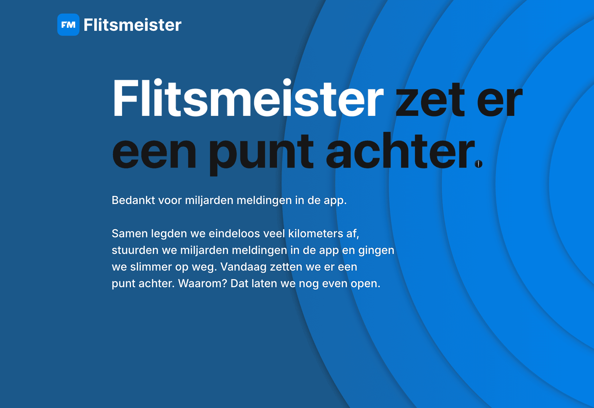 Flitsmeister zet er een punt achter: 