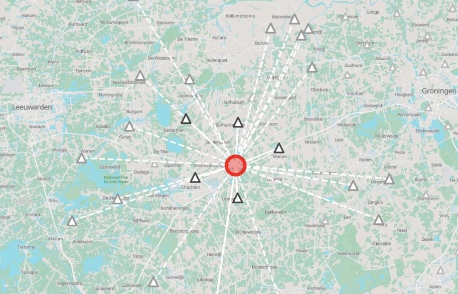 KNMI: Aardbeving van 1.5 gemeten bij Marum