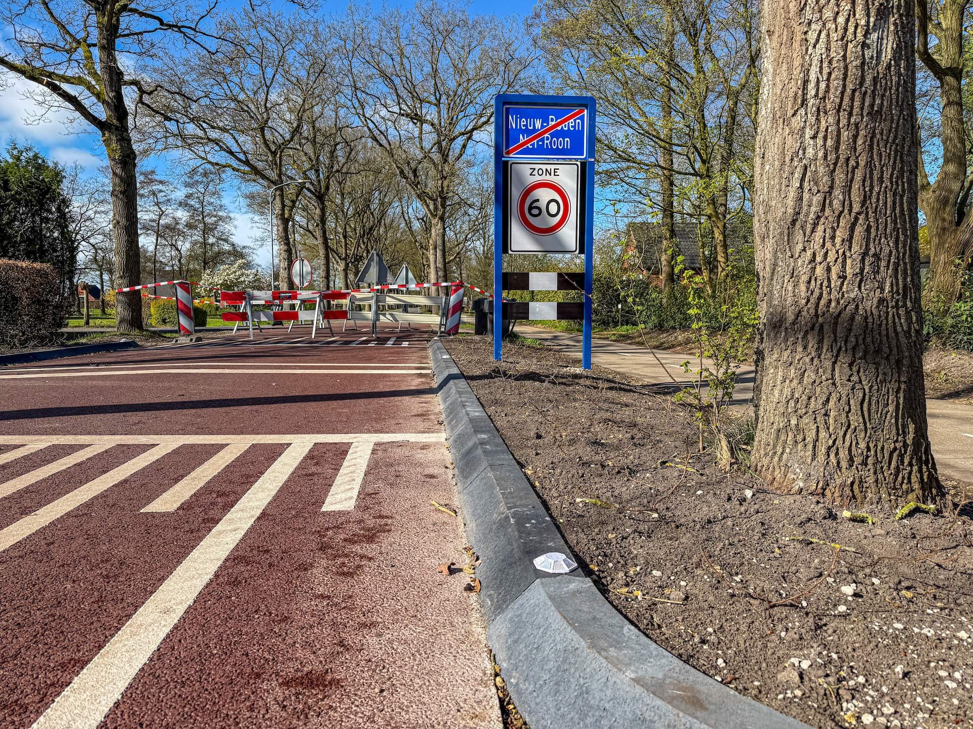 Veiligheidsaanpak Zevenhuisterweg bijna afgerond: weg gaat vanavond weer open