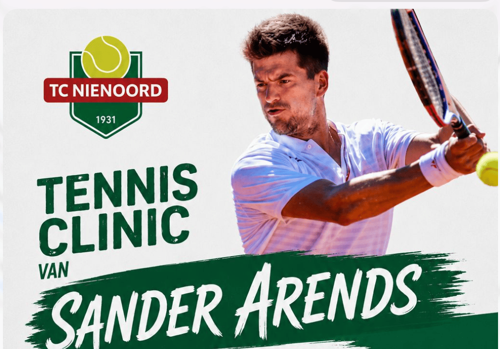 Tennistoppers komen naar TC Nienoord op 4 juni