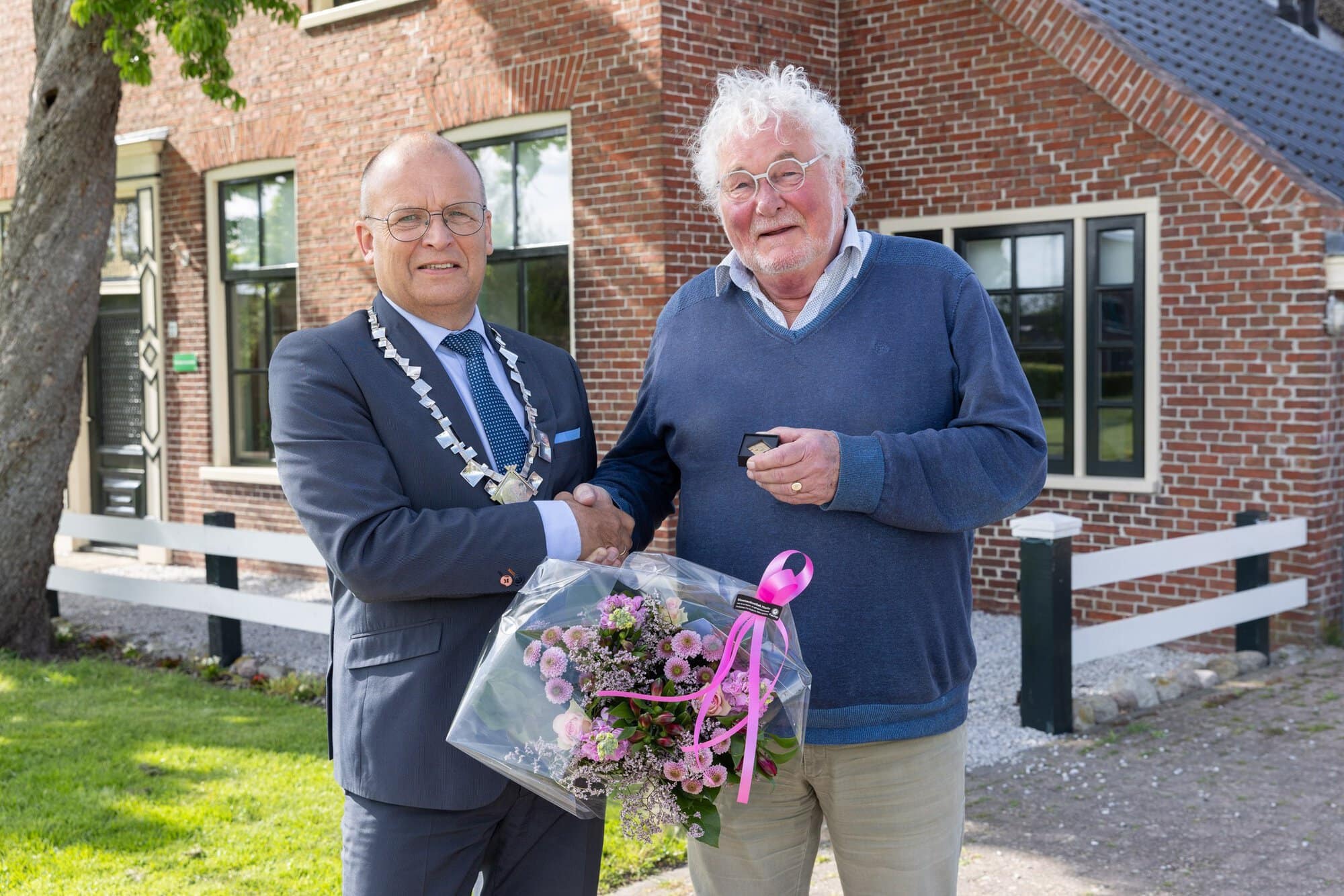 Meindert Bouma ontvangt Westerkwartje