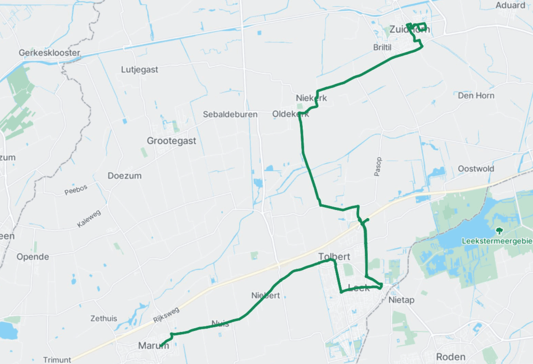 Nieuwe route buurtbus 589: directe verbinding Leek–Zuidhorn, vier haltes vervallen