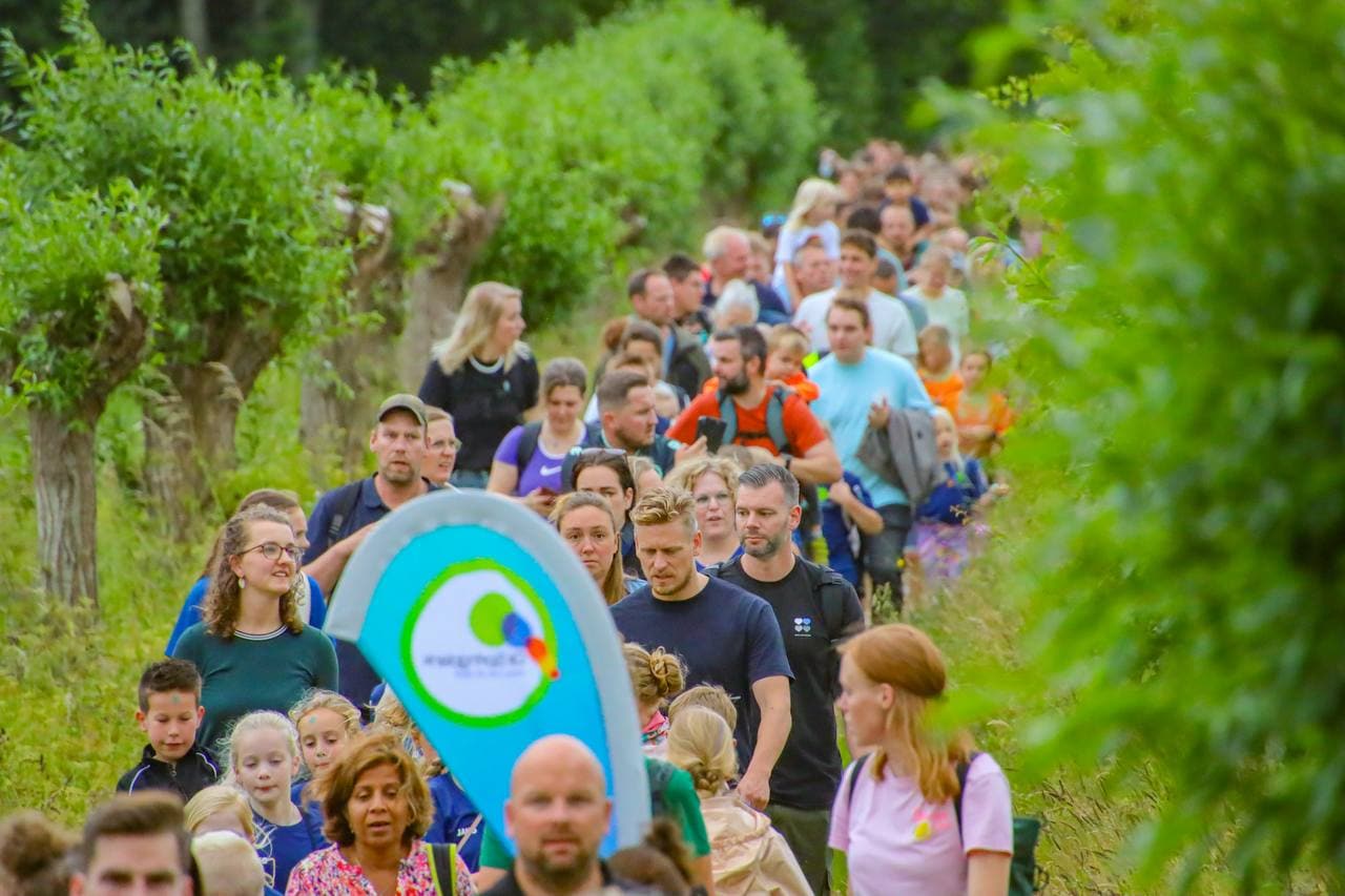 Grote opkomst tijdens tweede avond Wandel4daagse Leek