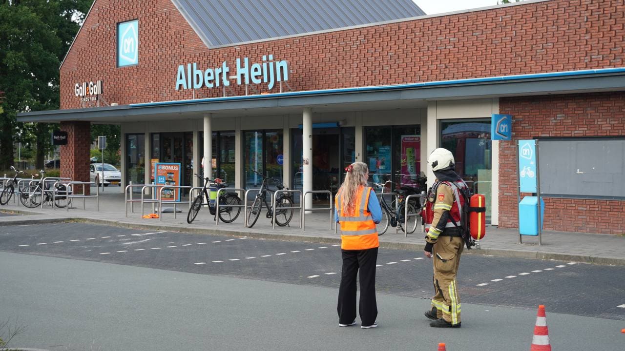 Supermarkt in Roden ontruimd na melding van incident met gevaarlijke stof