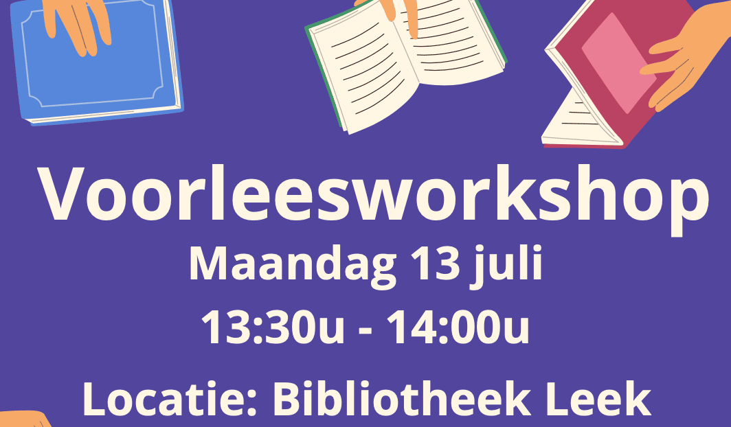 Schrijfster Diana Willemsen leest voor in bibliotheek Leek