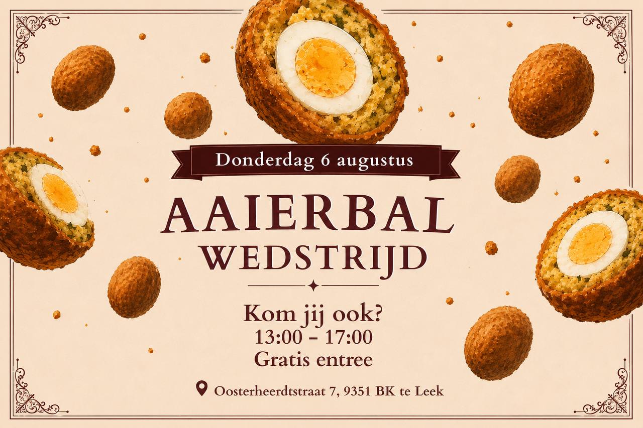 Aaierbalwedstrijd in Leek op donderdag 6 augustus decor voor tv-opnames