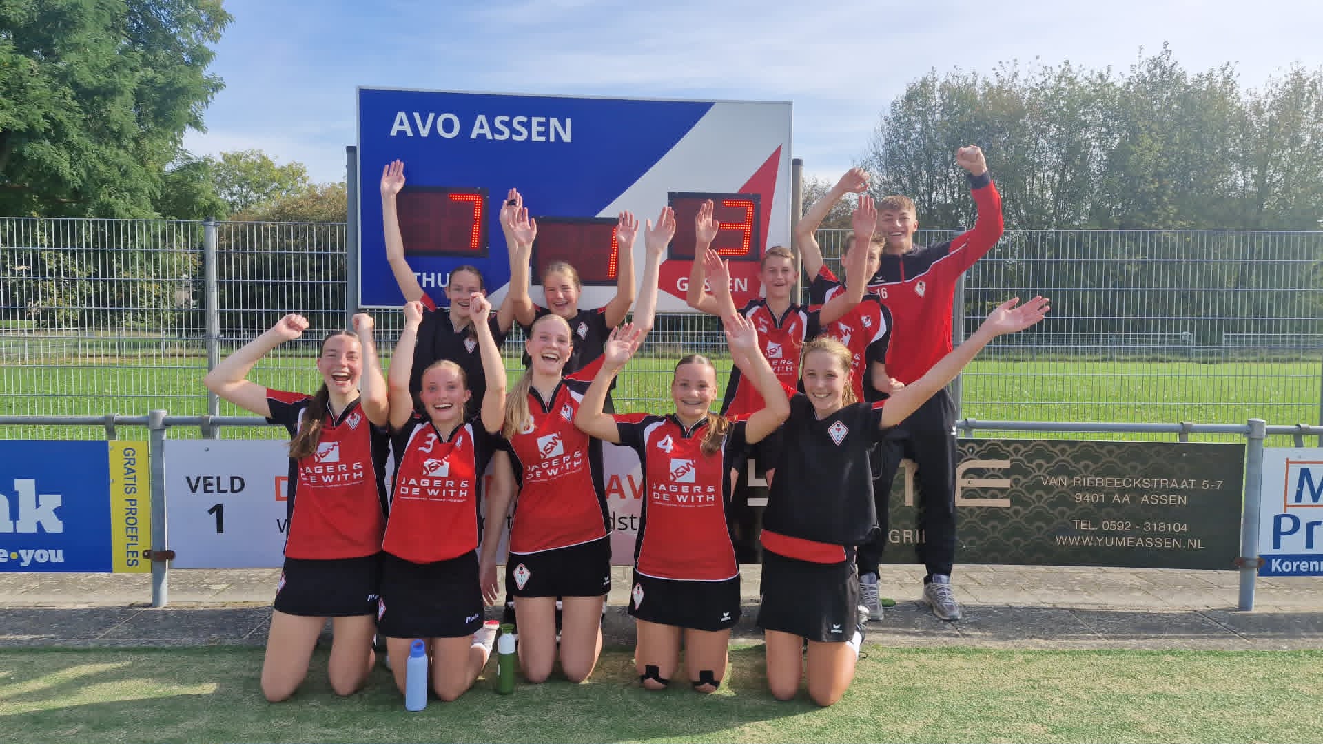 Sparta J1 kampioen na spannend duel met AVO J2